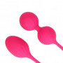 Palline vaginali in silicone  2 Piece Thumping Kegel Ball Set Wild Strawberry