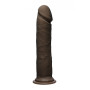 Dildo realistico vaginale anale con ventosa Realistic D 20 cm chocolate