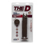 Dildo realistico vaginale anale con ventosa Realistic D 20 cm chocolate