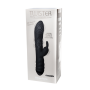 Vibratore vaginale rabbit in silicone twister black