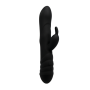 Vibratore vaginale rabbit in silicone twister black