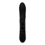 Vibratore vaginale rabbit in silicone twister black