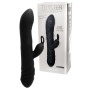 Vibratore vaginale rabbit in silicone twister black