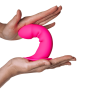 Dildo in silicone con ventosa vaginale anale Hitsens 2 Fucsia