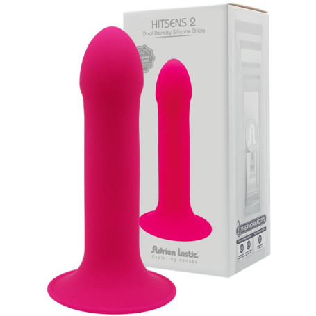 Dildo in silicone con ventosa vaginale anale Hitsens 2 Fucsia