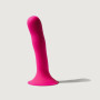 Dildo in silicone vaginale anale con ventosa Hitsens 4 Fucsia