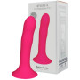 Dildo in silicone vaginale anale con ventosa Hitsens 4 Fucsia