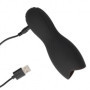 Masturbatore vibrante maschile Vibrating Masturbator Sleeve Licorice Black