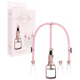 Kit stimolatore pompa per capezzoli e clitoride Clitoral & Nipple Pump Set Large - Rose Gold