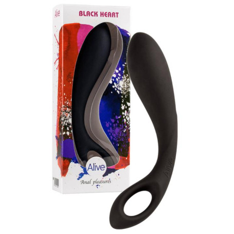 Dildo anale in silicone Black Heart