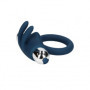 Anello vibrante per pene stimola clitoride Vibrating Rabbit Cock Ring Baltic Blue