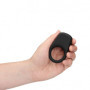 Anello fallico vibrante in silicone Vibrating Cock Ring Licorice Black