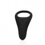 Anello fallico vibrante in silicone Pointed Vibrating Cock Ring Licorice Black