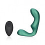 Vibratore in silicone per prostata Pointed Vibrating Prostate Massager with Remote Control Metallic Green