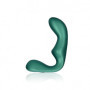 Vibratore in silicone per prostata Pointed Vibrating Prostate Massager with Remote Control Metallic Green