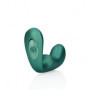 Vibratore in silicone per prostata Pointed Vibrating Prostate Massager with Remote Control Metallic Green