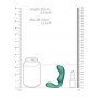 Vibratore in silicone per prostata Pointed Vibrating Prostate Massager with Remote Control Metallic Green