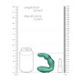 Vibratore in silicone per prostata Bent Vibrating Prostate Massager with Remote Control Metallic Green