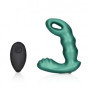 Vibratore per prostata in silicone Beaded Vibrating Prostate Massager with Remote Control Metallic Green