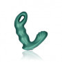 Vibratore per prostata in silicone Beaded Vibrating Prostate Massager with Remote Control Metallic Green