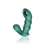 Vibratore per prostata in silicone Beaded Vibrating Prostate Massager with Remote Control Metallic Green