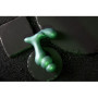 Vibratore per prostata in silicone Stacked Vibrating Prostate Massager with Remote Control Metallic Green