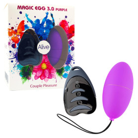 Ovetto vaginale vibrante in silicone Magic Egg 3.0 purple