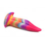 Dildo in silicone con ventosa creatura vaginale anale Unicorn Tongue Glow in the Dark Rainbow