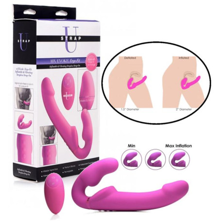 Vibratore gonfiabile indossabile strap on 10x Evoke Ergo Fit