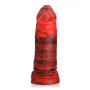 Dildo creature vaginale anale in silicone realistico Fire Dragon Red Scaly Silicone Dildo - Red