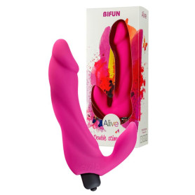 Vibratore in silicone vaginale clitoride Bifun