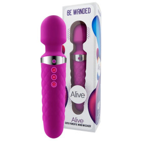 Massaggiatore wand vibrante in silicone vaginale anale clitoride Be Wanded purple