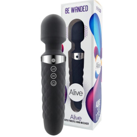 Massaggiatore wand vibrante in silicone anale vaginale clitoride Be Wanded black