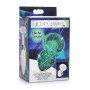 Plug anale in vetro dilatatore indossabile Glow-In-The-Dark Glass Anal Plug - Medium