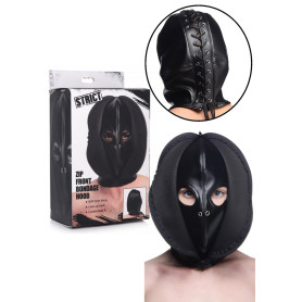 Cappucchio bondage sexy maschera integrale Zip Front Bondage Hood