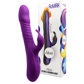 Vibratore rabbit vaginale clitoride in silicone Romax