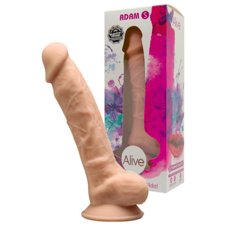 Dildo vaginale anale in silicone realistico con ventosa Adam S Silexpan