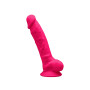 Dildo vaginale anale in silicone realistico con ventosa Adam S Silexpan fucsia