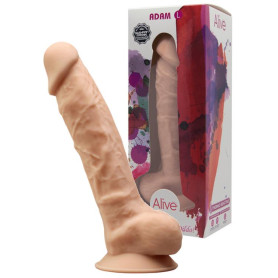 Dildo vaginale anale grande in silicone realistico con ventosa Adam L Silexpan