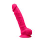 Dildo grande anale vaginale in silicone realistico con ventosa Adam L Silexpan fucsia