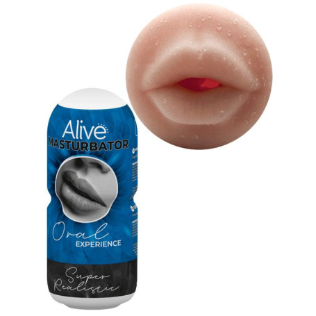 Masturbatore maschile bocca finta realistica per pene Masturbador Oral Experience