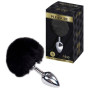 Plug anale in metallo piccolo con coda Metal Anal Fluffy Plug S