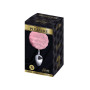 Plug anale piccolo in metallo con coda Metal Anal Fluffy Plug S pink