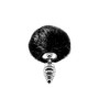 Plug anale piccolo in metallo con coda Metal Anal Fluffy Twist Plug S