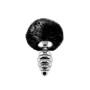 Plug anale in metallo piccolo con coda Metal Anal Fluffy Twist Plug M