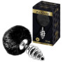 Plug anale in metallo piccolo con coda Metal Anal Fluffy Twist Plug M