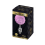 Plug anale grande in metallo con coda Metal Anal Fluffy Twist Plug L purple