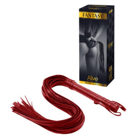 frustino bondage sexy frusta in simil pelle Flogger Long Leather red