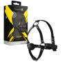 Imbracatura viso con morso sadomaso Head Harness with Solid Ball Gag Black