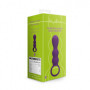 Plug anale vibrante a sfere Teardrop Shaped Anal Vibrator Clear Purple